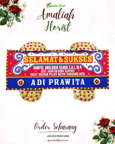 Karangan Bunga Ucapan Selamat di Sukarami