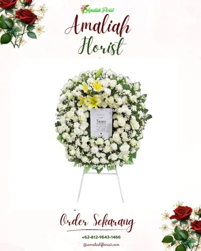 Krans Bunga Duka Cita di Sukarami